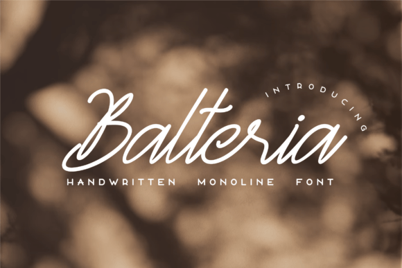 Balteria Sulbarline: A Script Handwritten Font for Editorial Elegance