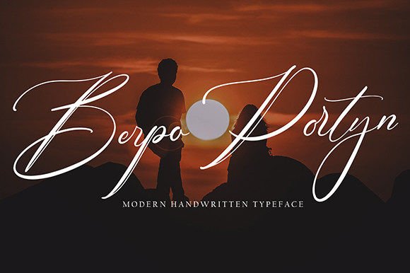 Berpo Portyn: A Script Handwritten Font for Creative Makers