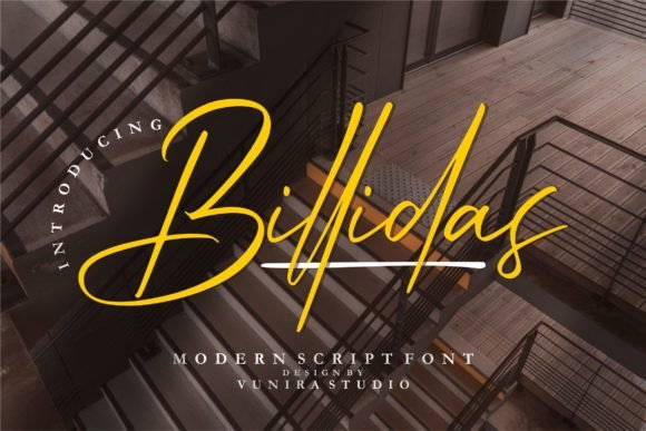Billidas: A Script Handwritten Font for Luxurious Craft Projects