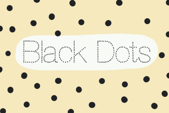 Black Dots: A Script Handwritten Font for Branding and Creativity
