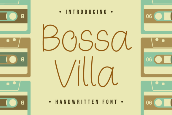 Bossa Villa: A Script Handwritten Font for Branding That Speaks