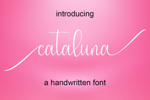 Cataluna: A Script Handwritten Font for Dynamic Brand Campaigns
