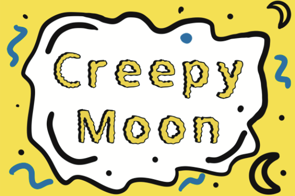 Creepy Moon: A Spooky Script Font for Web Design and Branding