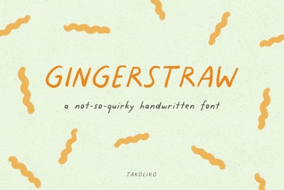 Gingerstraw: A Warm Script Font for Handmade Creators