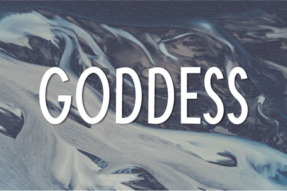 Goddess Font for Creative Designers and Handmade Makers