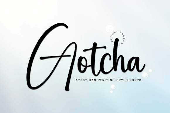 Gotcha: A Script Handwritten Font for Dynamic Brand Campaigns