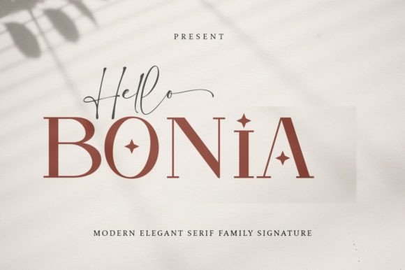 Hello Bonia: The Serif Font That Elevates Your Brand’s Visual Story