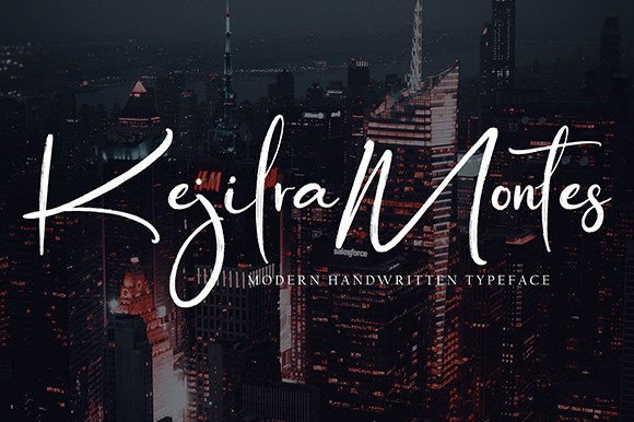 Kejilra Montes: A Script Handwritten Font for Creative Crafters