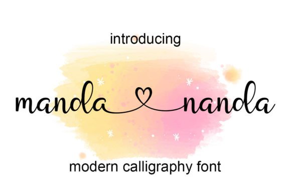 Manda Nanda: A Script Handwritten Font for Editorial Design and Branding