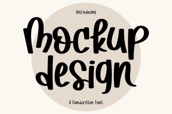 Mockup Design: A Versatile Script Font for Handmade Creators