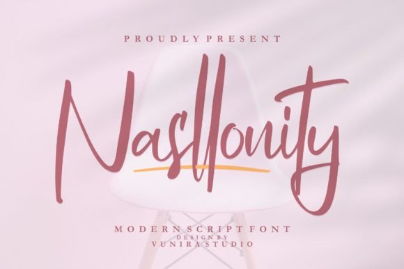 Nasllonity: A Script Handwritten Font for Creative Branding