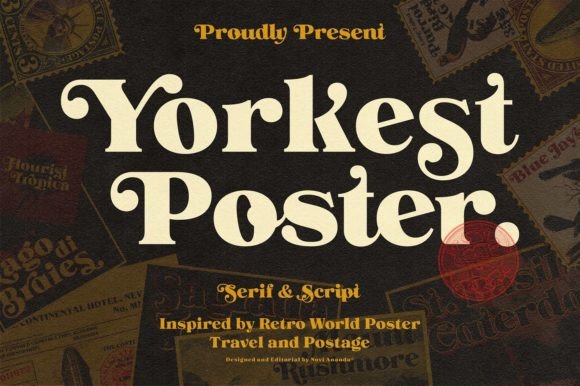 Ns Yorkest Poster: A Serif Font with Global Travel Vibe