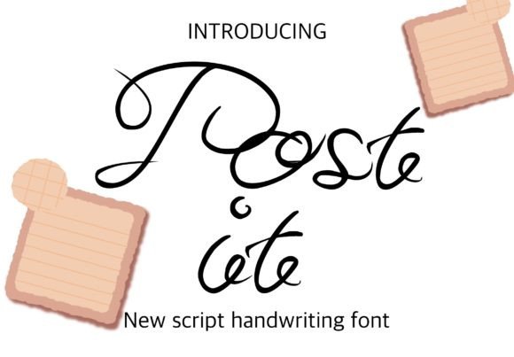 Post It: A Versatile Script Handwritten Font for Creative Projects