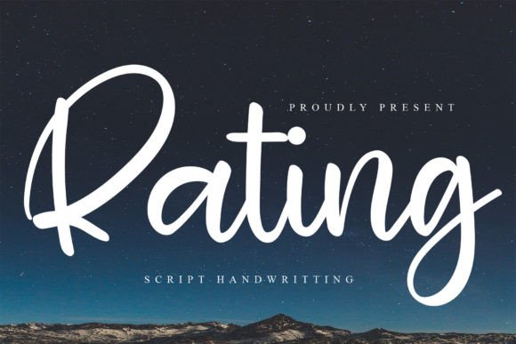 Rating: A Stylish Font That Elevates Your Brand