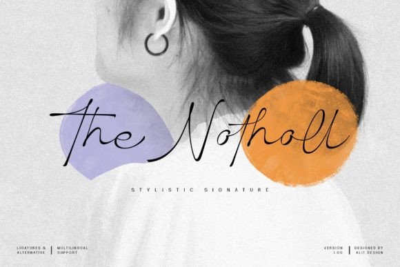 The Notholl: A Script Font for Elegant Editorial Design