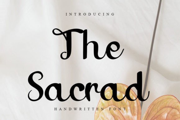 The Sacrad Font for Romantic Editorial Design