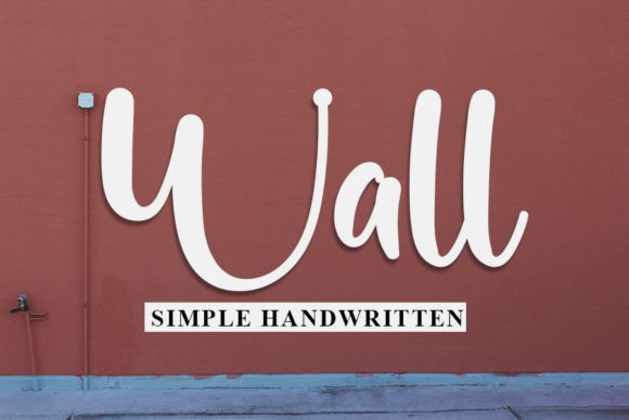 Wall: A Script Handwritten Font That Breathes Life Into Your Creative Projects