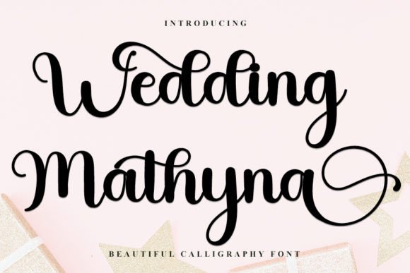 Wedding Mathyna: A Timeless Script Font for Handmade Creators